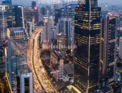 Gedung Pencakar Langit Modern di Jakarta