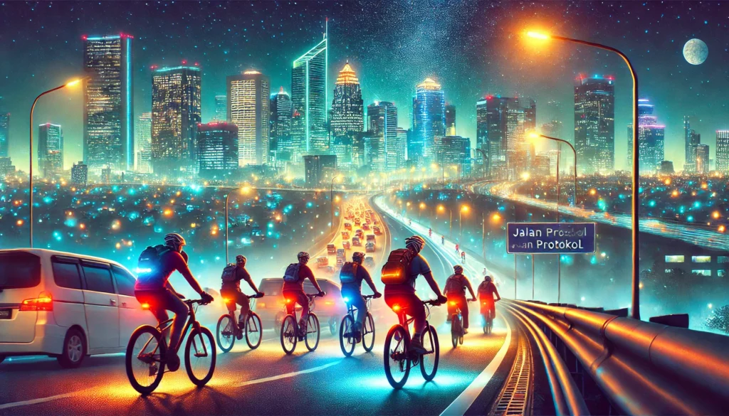 Tour Sepeda Malam Jakarta Menyusuri Indahnya Kota di Bawah Gemerlap Lampu dan Udara Sejuk