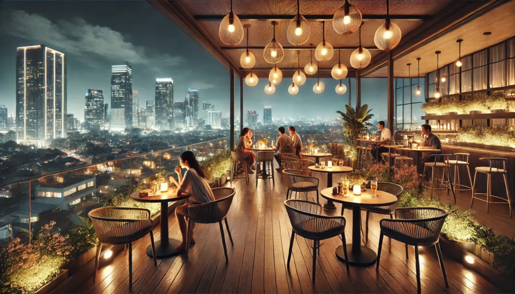 Cafe Rooftop Jakarta Timur dengan Pemandangan Menawan dan Suasana Nongkrong Santai di Tengah Kota
