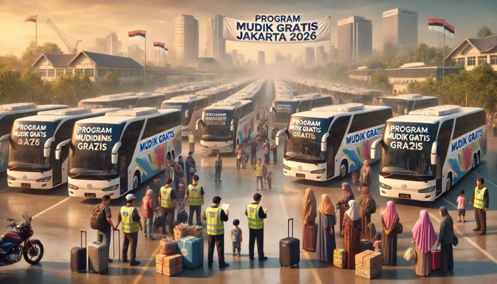 Link Daftar Mudik Gratis Jakarta 2026 Resmi Pemprov DKI Lengkap Syarat Rute Dan Cara Daftar Online