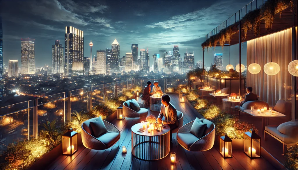 Review Cafe Rooftop Jakarta Pusat Tempat Nongkrong Hits View Kota Paling Memukau