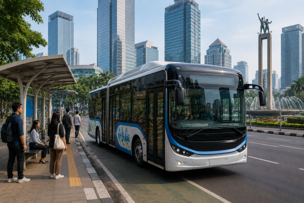 Uji Coba Bus Listrik Di Jakarta Langkah Modern Transportasi Ramah Lingkungan Yang Efisien Dan Masa Depan Mobilitas Perkotaan