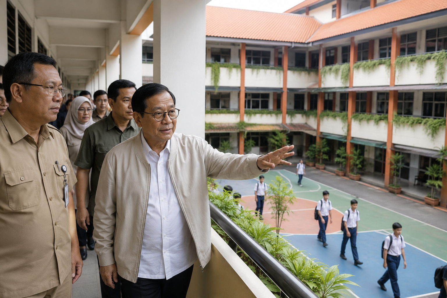 Pramono Tinjau Sekolah Jakarta