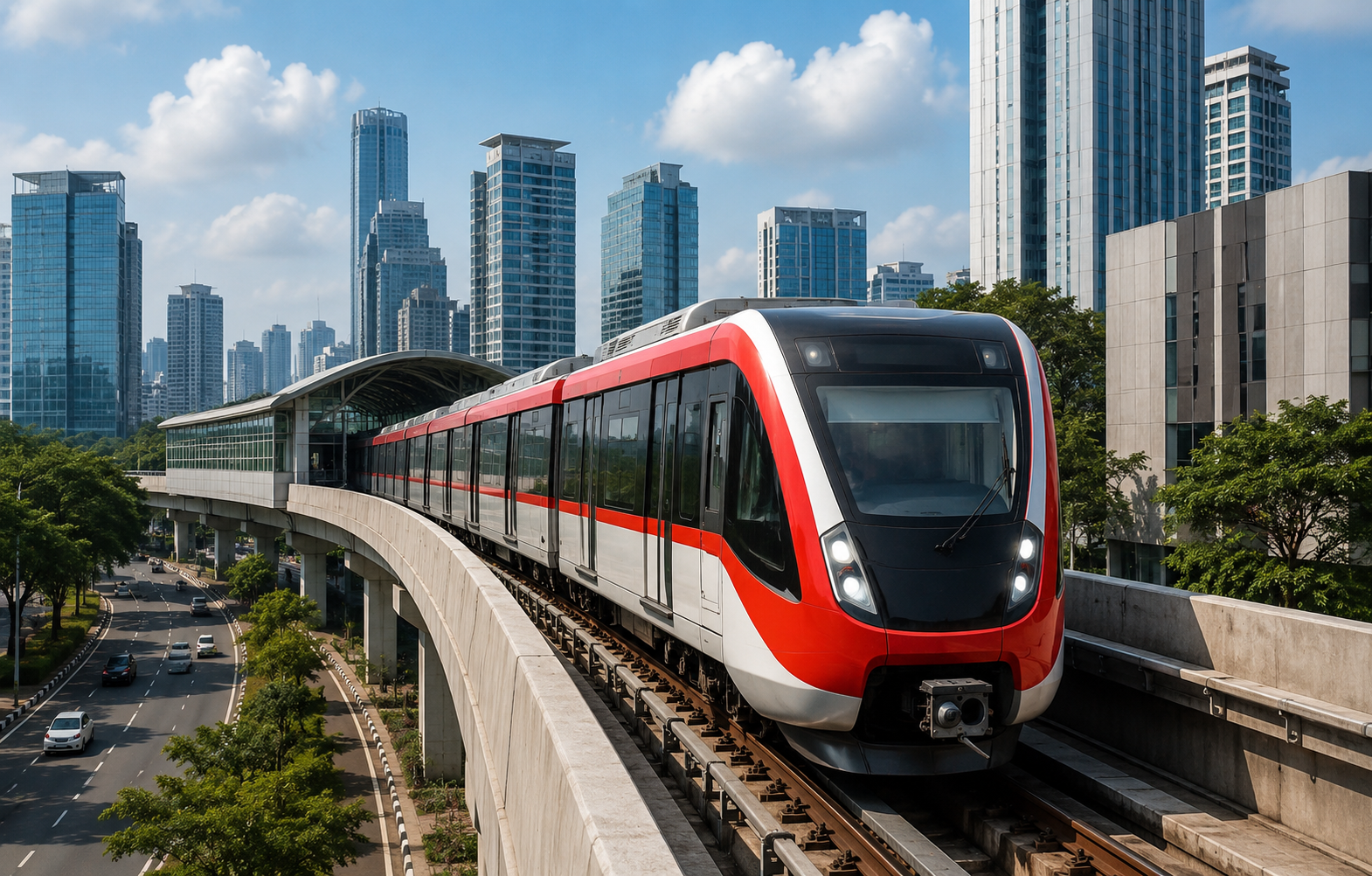 LRT Jakarta Fase 1B Beroperasi