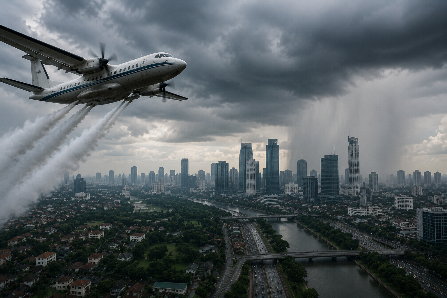 Pramono Siapkan Modifikasi Cuaca Jakarta