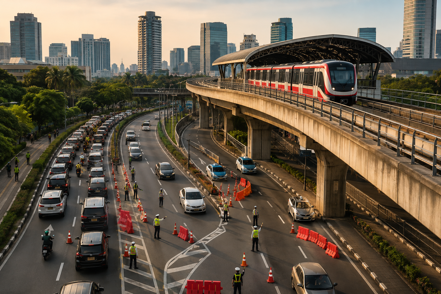 Rekayasa Lalu Lintas LRT Jakarta