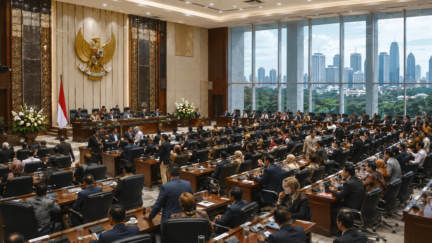 Suasana DPR Jakarta Hari Ini