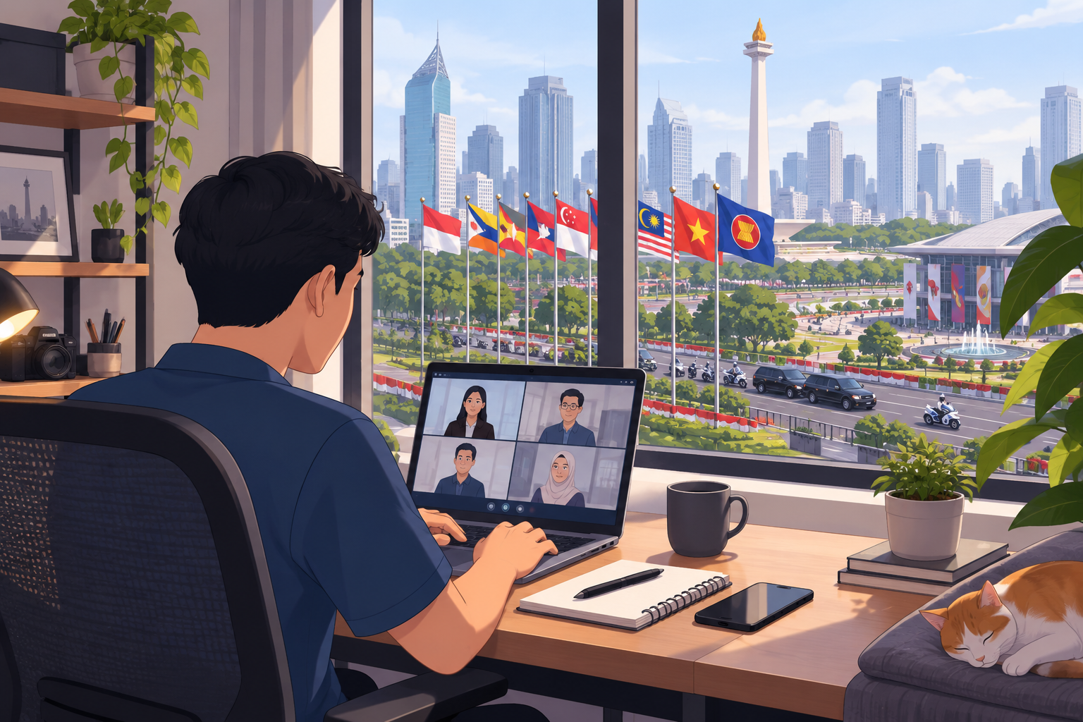 WFH Jakarta Jelang KTT ASEAN